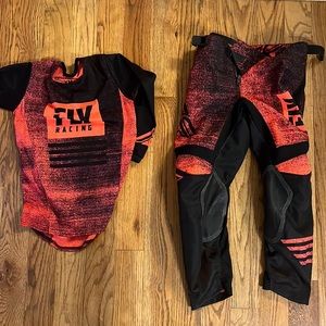 Fly racing dirt bike pants and shirts youth medium shirt and pants size 24